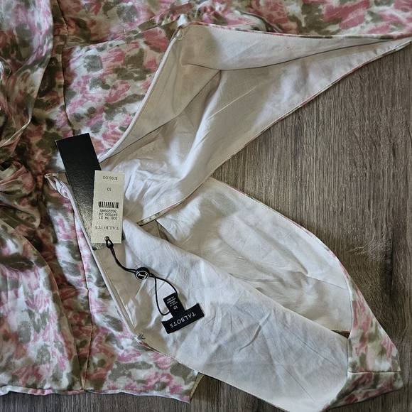 Talbots size 10 muted floral lined dress new!! - Picture 4 of 10